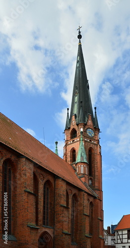 Historical Church in the Old Town of Winsen at the River Luhe, Lower Saxony