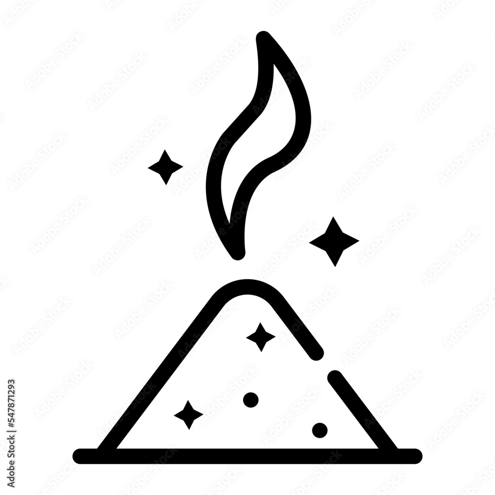 magic dust line icon