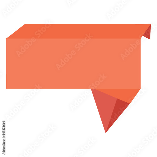 Free Download Abstract origami speech bubble. Paper folding styled origami colourful Vector abstract background. Minimal coloured isolated vector illustration. - GFXLoad
