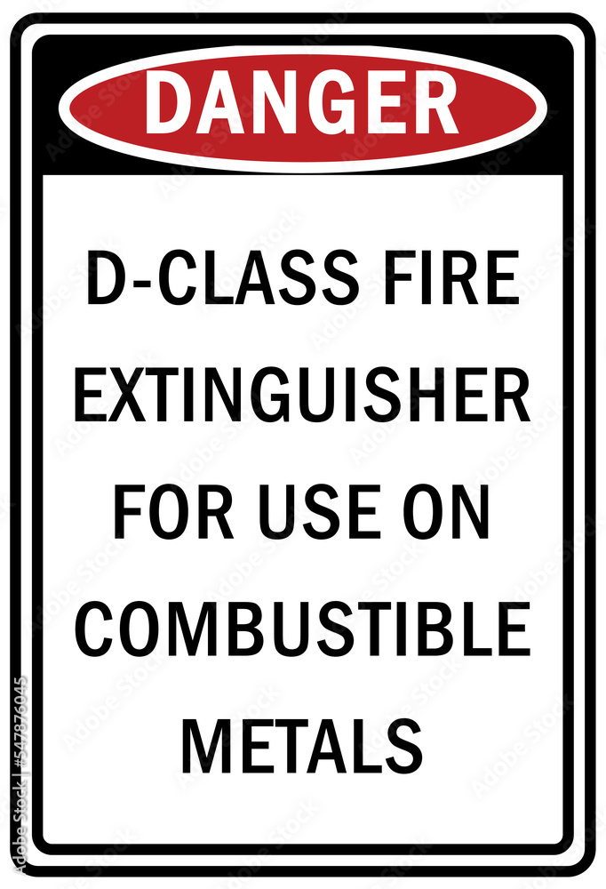 D-class fire extinguisher for use on combustible metal
