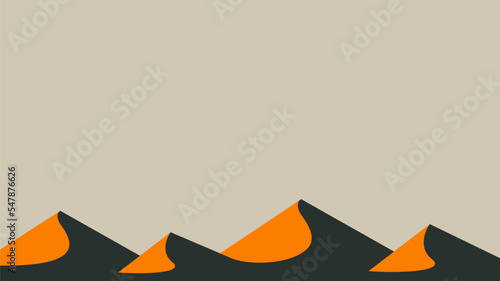 mountains background on grey flat design stock vector