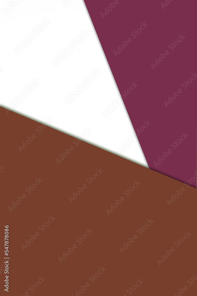 Textured and plain coloured papers forming three triangles for creative cover designing Textured and plain coloured papers forming three triangles for creative cover designing