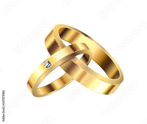 Gold Wedding Rings Composition