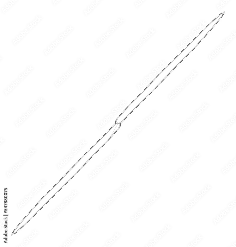 Fototapeta premium Vector world map in Littrow projection, featuring a geographical map with latitude and longitude lines, centered at 60 degrees East longitude.
