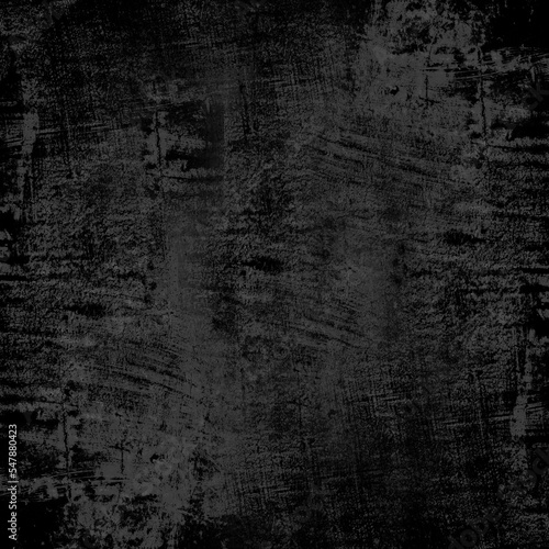 Black white grunge surface texture. Old rusty metal. Dark abstract rough background with space for design.