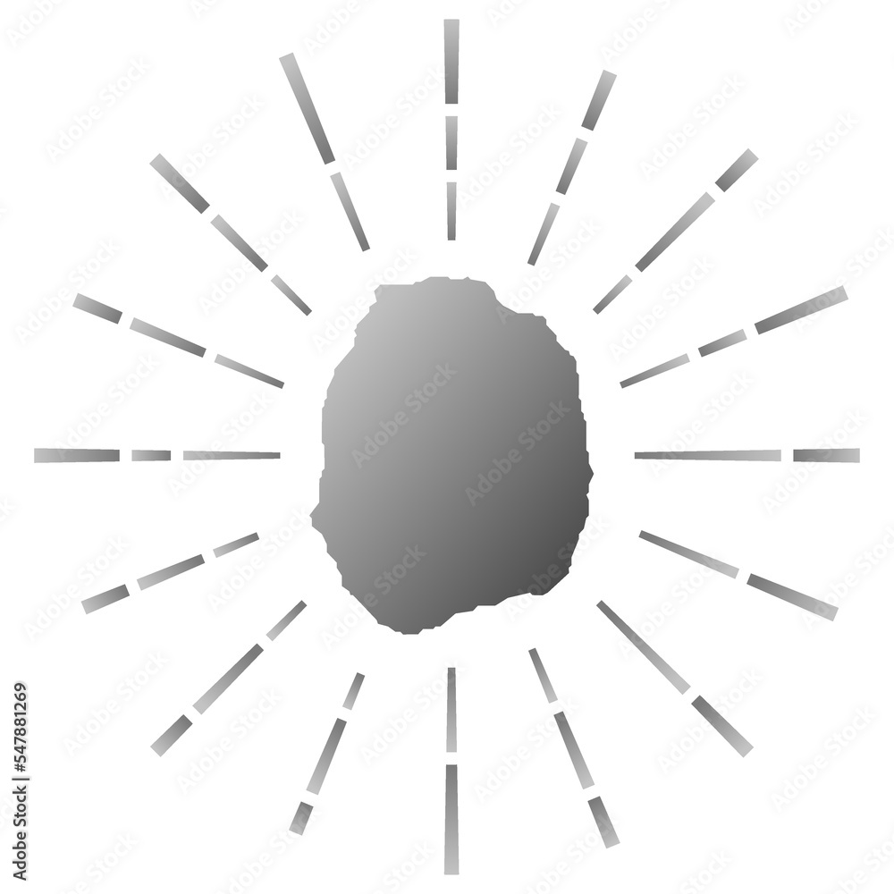 Nevis gradiented sunburst. Map of the island with colorful star rays. Nevis illustration in digital, technology, internet, network style. Vector illustration. Nevis gradiented sunburst. Map of the island with colorful star rays. Nevis illustration in digital, technology, internet, network style. Vector illustration.