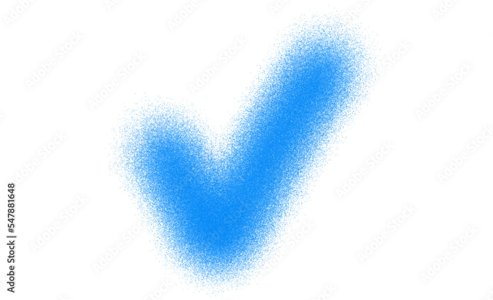 blue spray color check icon blue spray color check icon