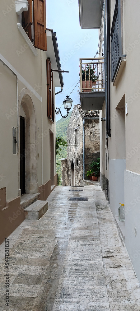 pennapiedimonte town old streets in Italy travel