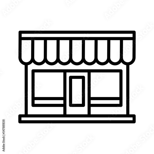 Shop store icon. Marketplace. Pictogram isolated on a white background.