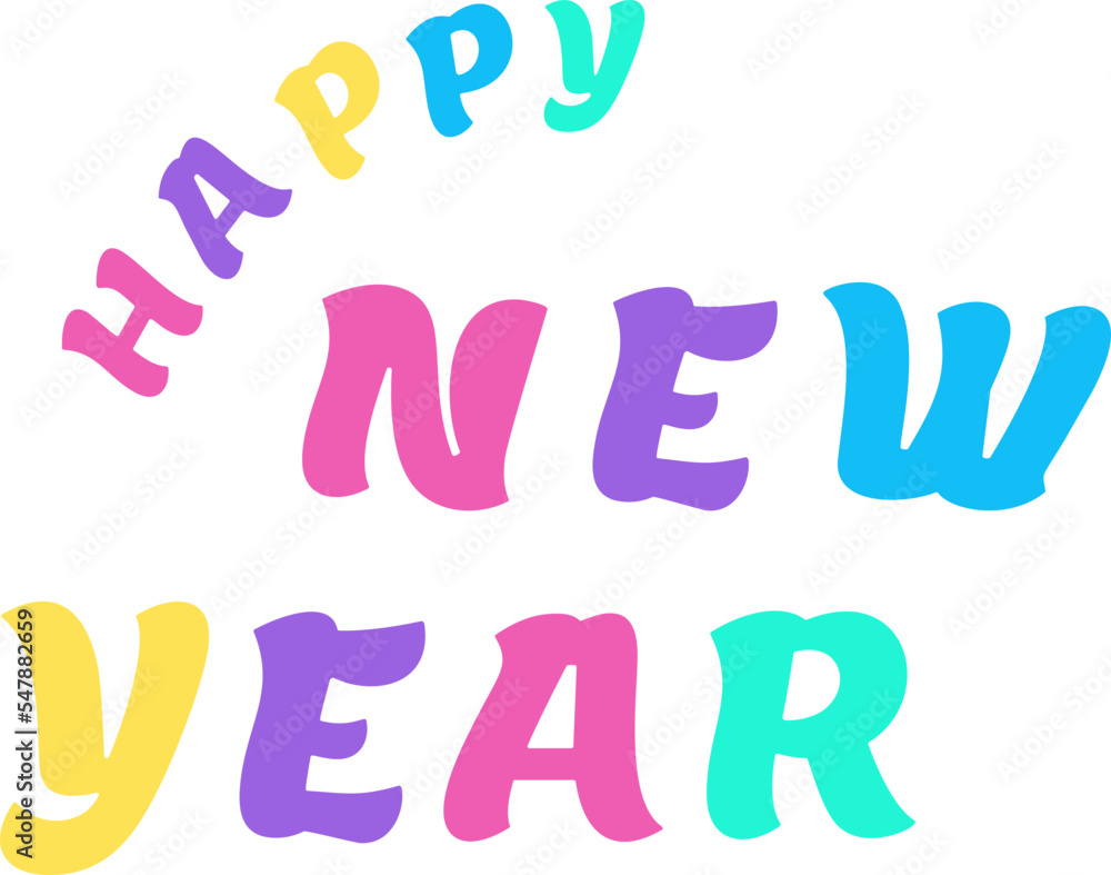Word Art New Year Word Art New Year