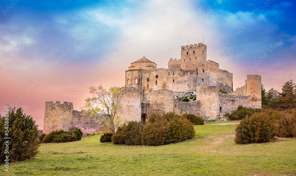 Loarre castle in Spain,  Huesca province