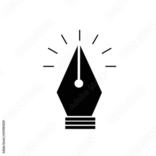 pen tool icon , illustration of a lamp