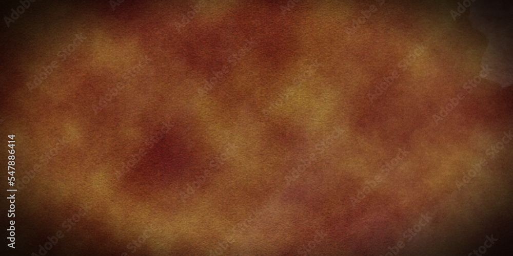 Fototapeta premium Abstract vintage color Background . Brown grunge wall background with black spots. Blank aged paper sheet.