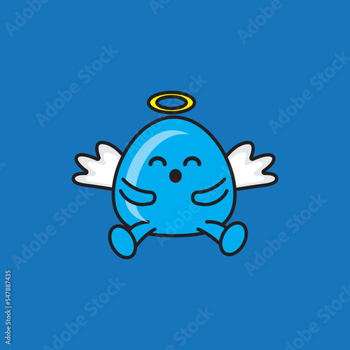 cute cartoon fairy or little angel.