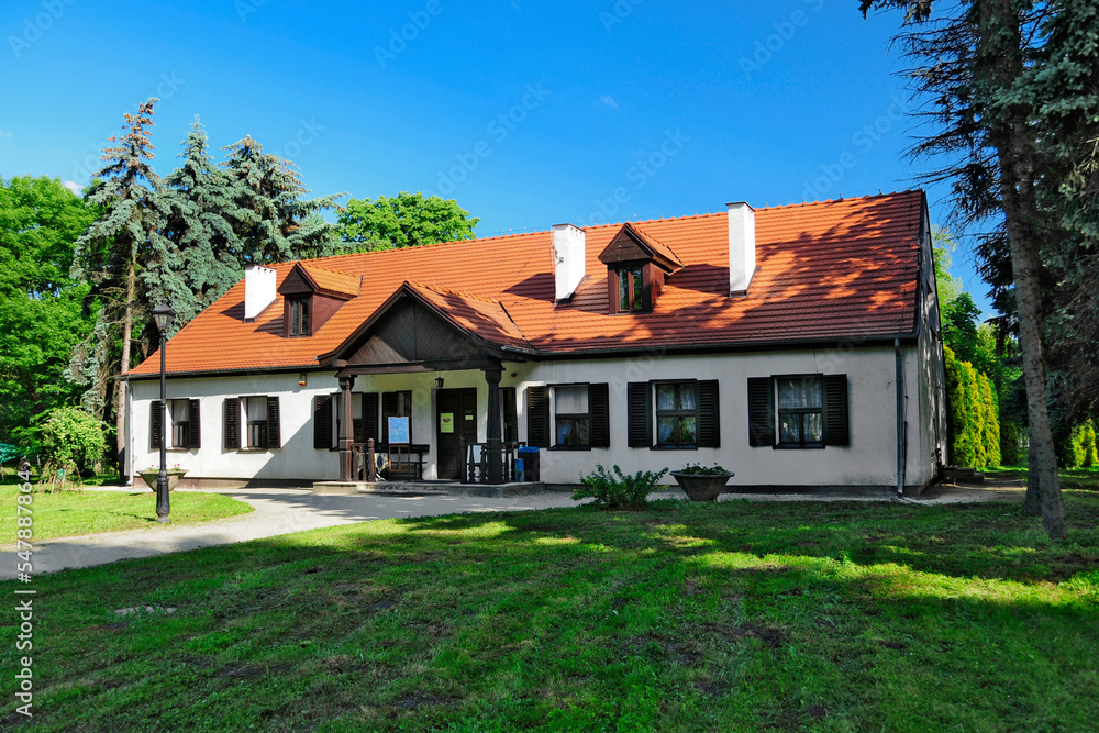 Maria Dabrowska's manor house in Russow, Greater Poland Voivodeship, Poland