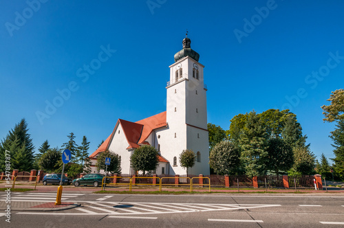 Roman Catholic Church Our Lady Queen of the Holy Rosary in Rytel, Pomeranian Voivodeship, Poland 