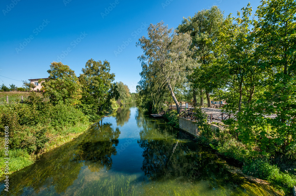 Brda river in Rytel, Pomeranian Voivodeship, Poland