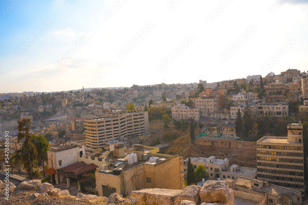 Amman panorama from jabal qalaa