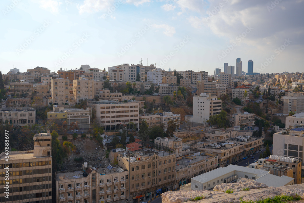 downtown Amman landscape during the day