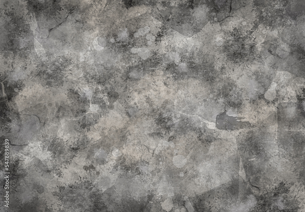 Fototapeta premium Old paper vintage texture background, stone concrete grunge panorama dark.