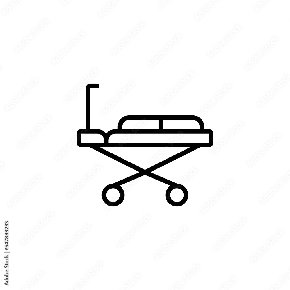 Bed icon. outline icon Bed icon. outline icon