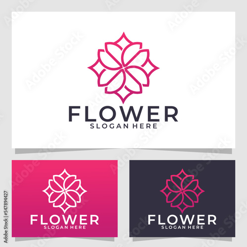Fototapeta Naklejka Na Ścianę i Meble -  flower logo vector design template