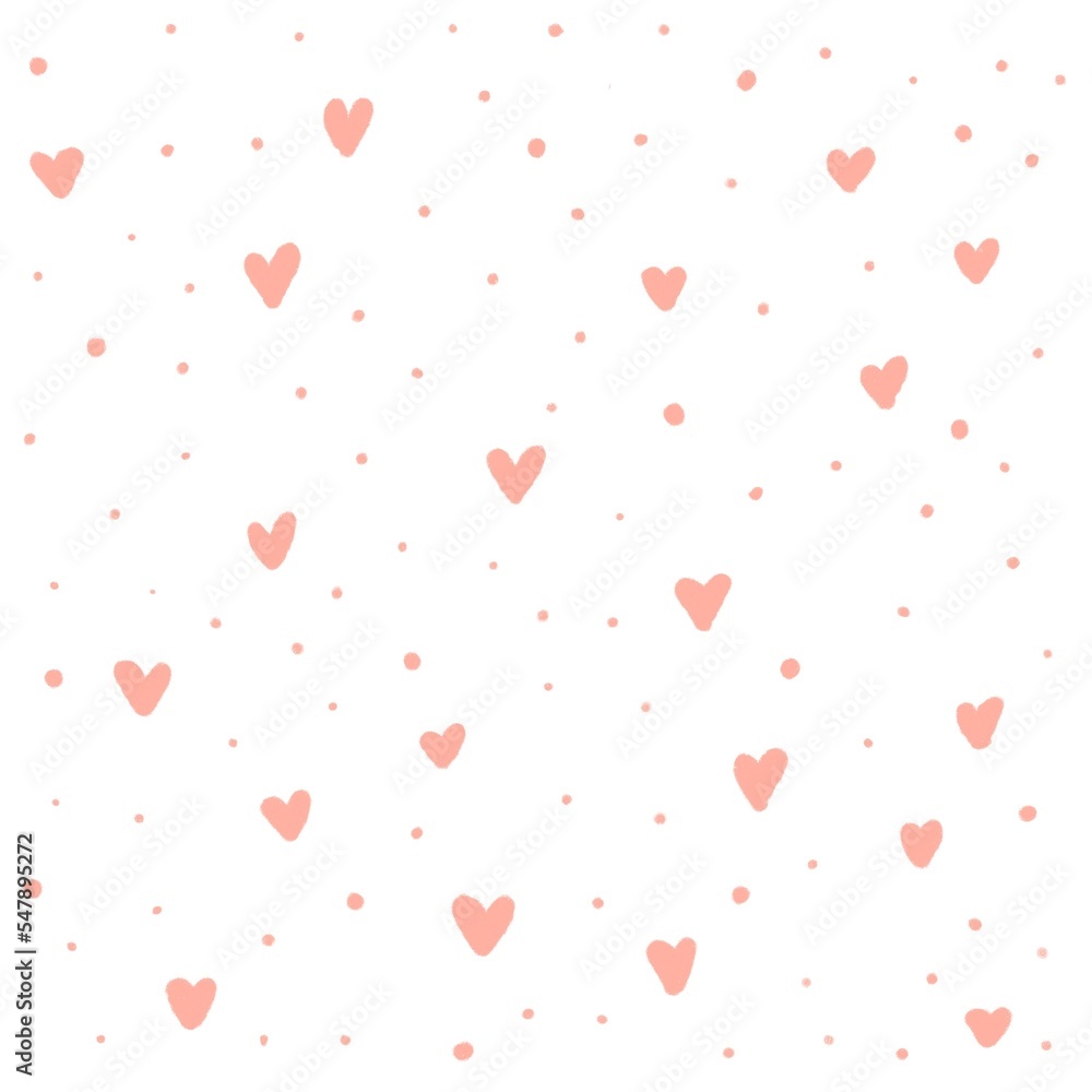 Delicate background in pastel colors. Scandinavian style. Stripes, hearts.