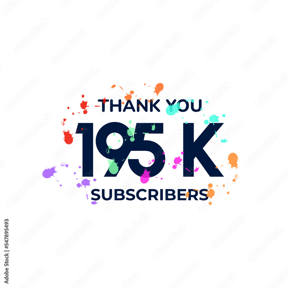 THANK YOU 195K FOLLOWERS CELEBRATION TEMPLATE DESIGN VECTOR GOOD FOR SOCIAL MEDIA, CARD , POSTER THANK YOU 195K FOLLOWERS CELEBRATION TEMPLATE DESIGN VECTOR GOOD FOR SOCIAL MEDIA, CARD , POSTER