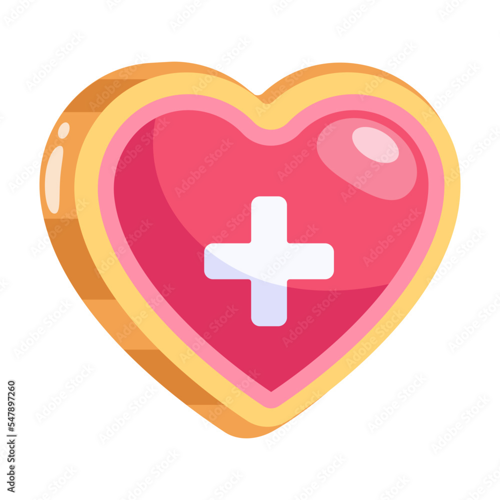 Obraz premium A customizable 2d icon of charity 