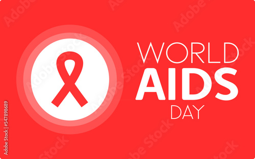 WORLD AIDS DAY DESIGN AND CONCEPT WTH SIMPLE STYLE