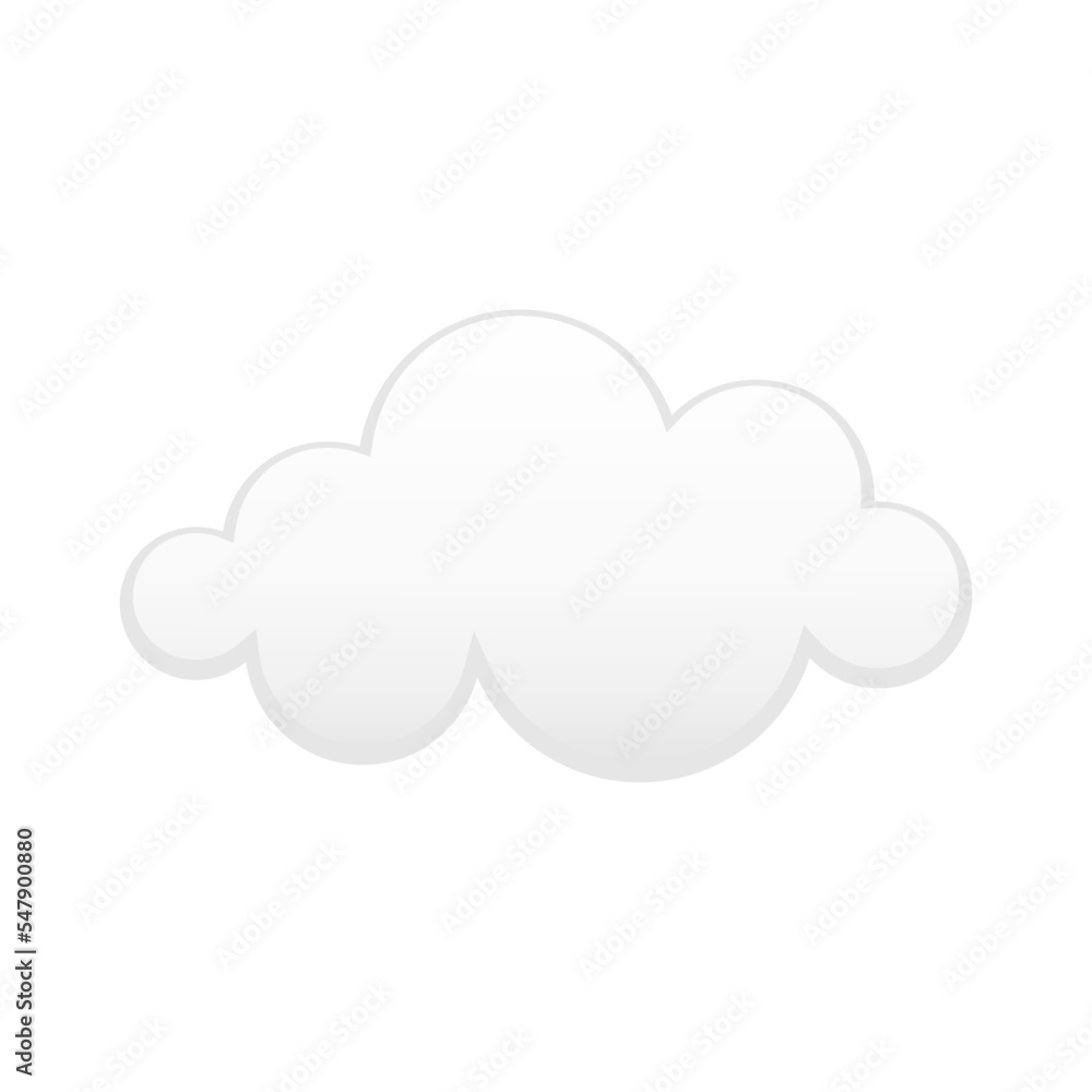 cloud icon on white cloud icon on white
