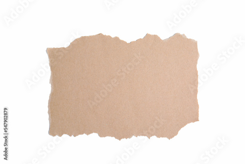 Wallpaper Mural Piece of brown paper isolated on white, top view. Space for text Torontodigital.ca