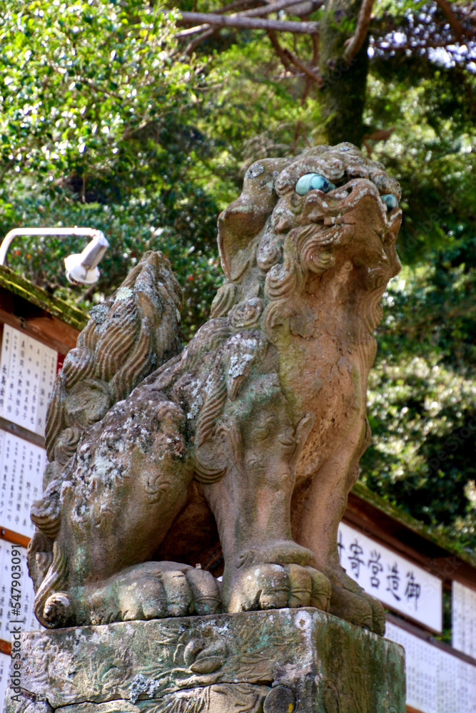 狛犬・美保神社（島根県・松江市）