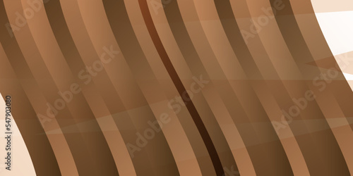 Abstract luxury brown wave on gold with lighting effect background