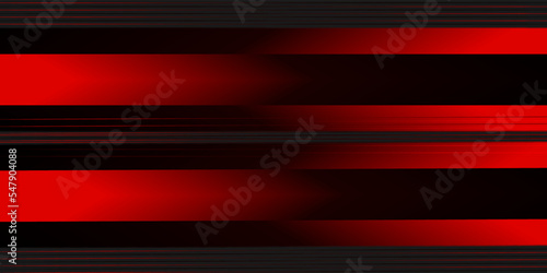 Abstract red wave curve on black design modern luxury background illustration.