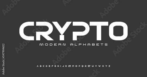 Sports modern line font typography. Typeface urban style tech fonts for technology. Creative minimalist typographic design.