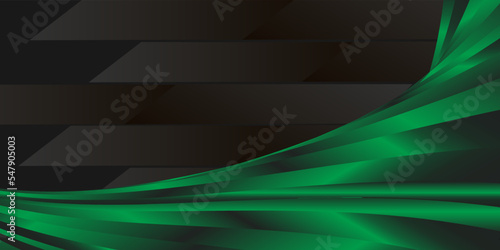 Abstract Eco fresh green smoke flame helix isolated on black background