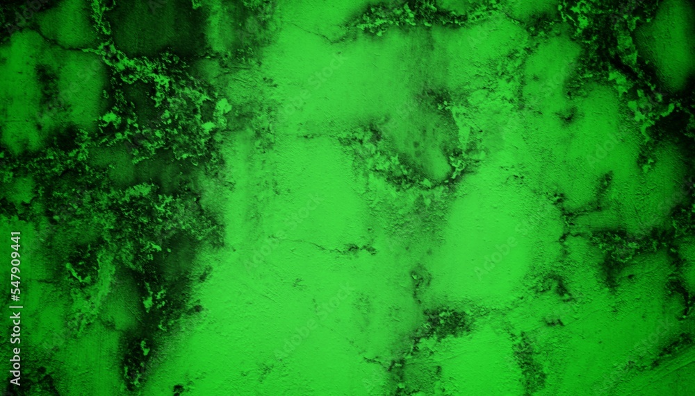 A textured green grunge background with dark patches and rough surface A textured green grunge background with dark patches and rough surface