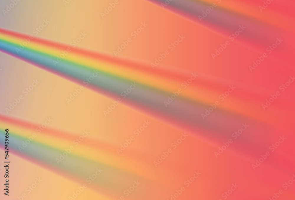 Prismbackground, prism texture. Crystal rainbow lights, refraction effects