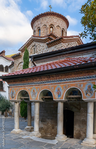 view of the Church of the Archangels in the Bachkovo Monastery photo