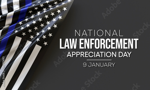 Fotografie Law enforcement appreciation day (LEAD) is observed every year on January 9, to thank and show support to our local law enforcement officers who protect and serve