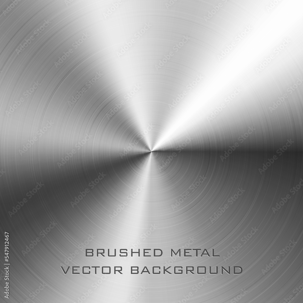Vector illustration of brushed metal background
