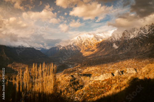Autumn at the most beautiful valley in Hunza Valley - Pakistan