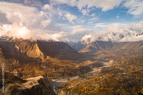 Autumn at the most beautiful valley in Hunza Valley - Pakistan