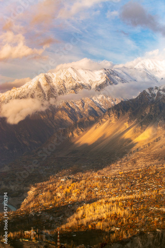 Autumn at the most beautiful valley in Hunza Valley - Pakistan