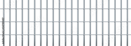Wallpaper Mural Realistic prison metal bars. Prison fence jail. Iron jail cage. Template design for criminal or sentence. Vector illustration Torontodigital.ca