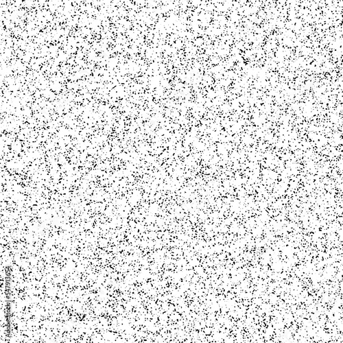 Distressed grunge, noise texture design element. Black and white vector background.