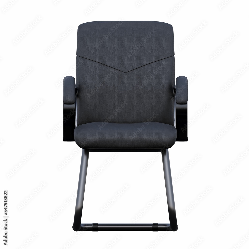 office chair isolated on white background, interior furniture, 3D illustration, cg render office chair isolated on white background, interior furniture, 3D illustration, cg render