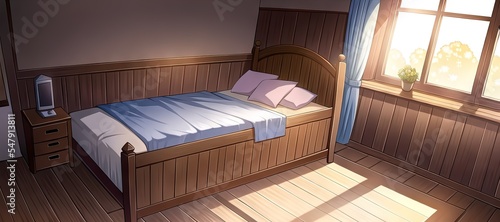 Anime Room. AI generated art illustration.	
 #547913811