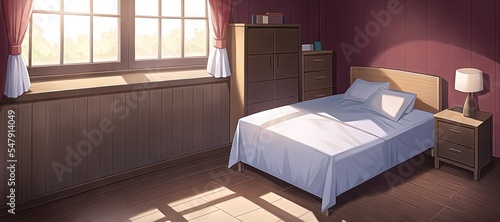 Anime Room. AI generated art illustration.	
 #547914049